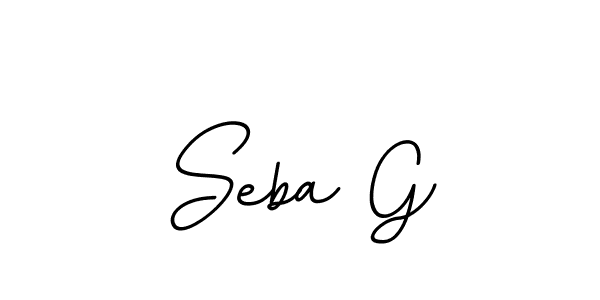 The best way (BallpointsItalic-DORy9) to make a short signature is to pick only two or three words in your name. The name Seba G include a total of six letters. For converting this name. Seba G signature style 11 images and pictures png