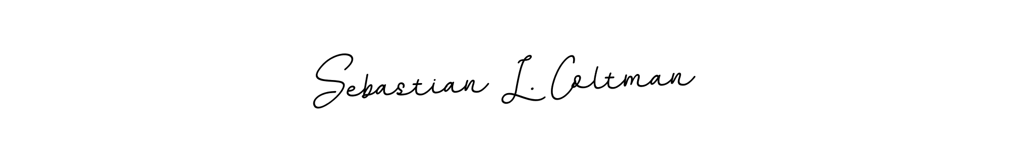 This is the best signature style for the Sebastian L. Coltman name. Also you like these signature font (BallpointsItalic-DORy9). Mix name signature. Sebastian L. Coltman signature style 11 images and pictures png