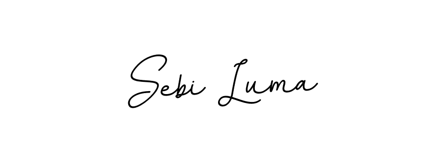 This is the best signature style for the Sebi Luma name. Also you like these signature font (BallpointsItalic-DORy9). Mix name signature. Sebi Luma signature style 11 images and pictures png