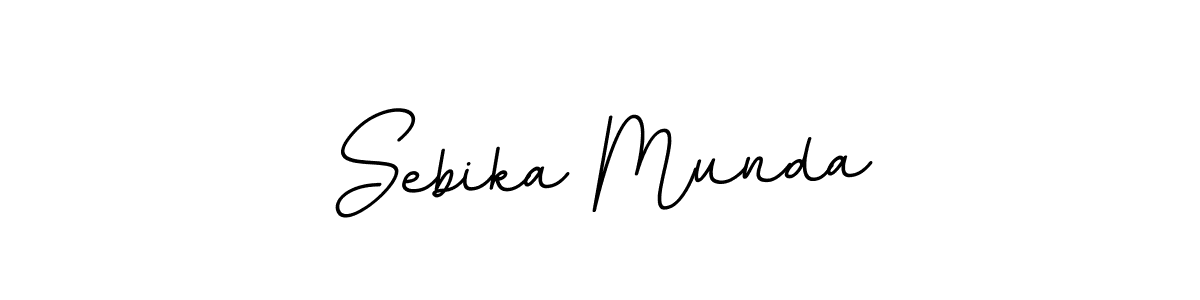 The best way (BallpointsItalic-DORy9) to make a short signature is to pick only two or three words in your name. The name Sebika Munda include a total of six letters. For converting this name. Sebika Munda signature style 11 images and pictures png
