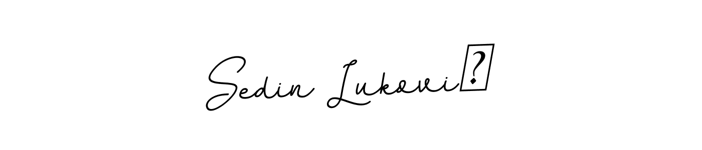 How to make Sedin Luković name signature. Use BallpointsItalic-DORy9 style for creating short signs online. This is the latest handwritten sign. Sedin Luković signature style 11 images and pictures png