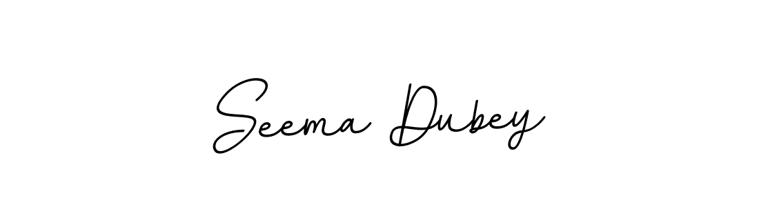 Make a beautiful signature design for name Seema Dubey. With this signature (BallpointsItalic-DORy9) style, you can create a handwritten signature for free. Seema Dubey signature style 11 images and pictures png