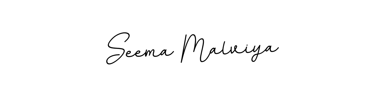 You should practise on your own different ways (BallpointsItalic-DORy9) to write your name (Seema Malviya) in signature. don't let someone else do it for you. Seema Malviya signature style 11 images and pictures png