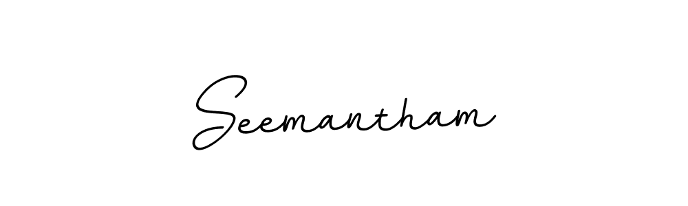 Seemantham stylish signature style. Best Handwritten Sign (BallpointsItalic-DORy9) for my name. Handwritten Signature Collection Ideas for my name Seemantham. Seemantham signature style 11 images and pictures png