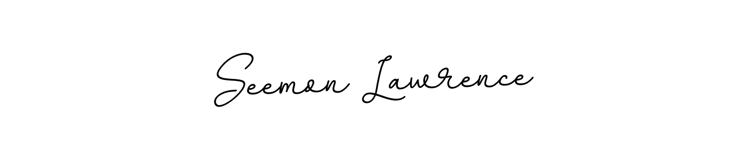 Seemon Lawrence stylish signature style. Best Handwritten Sign (BallpointsItalic-DORy9) for my name. Handwritten Signature Collection Ideas for my name Seemon Lawrence. Seemon Lawrence signature style 11 images and pictures png
