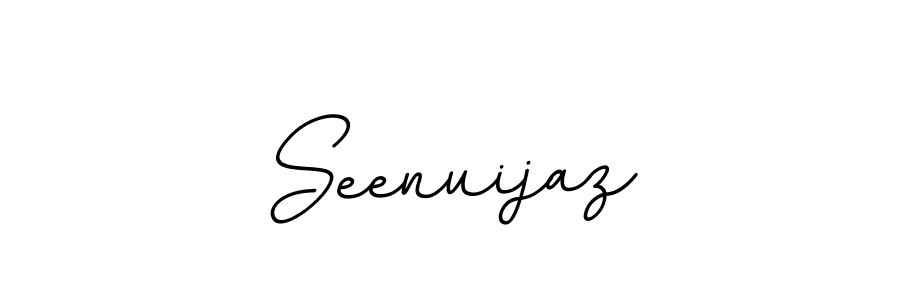Create a beautiful signature design for name Seenuijaz. With this signature (BallpointsItalic-DORy9) fonts, you can make a handwritten signature for free. Seenuijaz signature style 11 images and pictures png