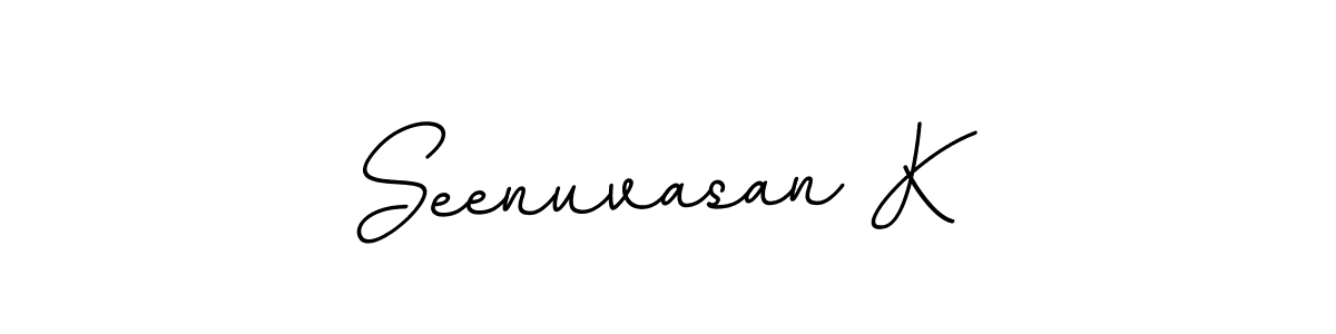 Seenuvasan K stylish signature style. Best Handwritten Sign (BallpointsItalic-DORy9) for my name. Handwritten Signature Collection Ideas for my name Seenuvasan K. Seenuvasan K signature style 11 images and pictures png