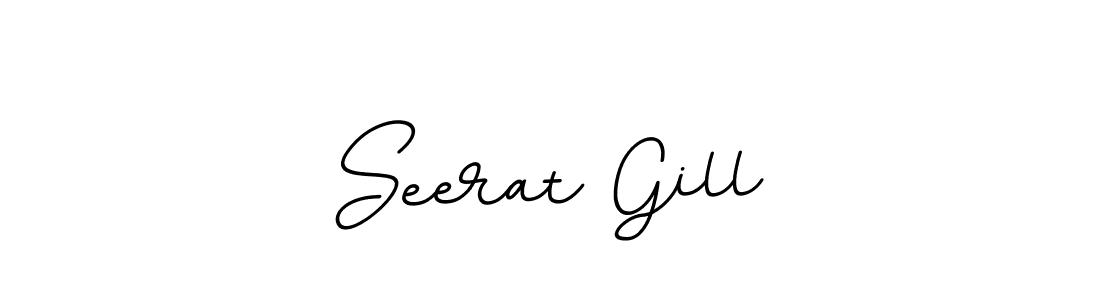 This is the best signature style for the Seerat Gill name. Also you like these signature font (BallpointsItalic-DORy9). Mix name signature. Seerat Gill signature style 11 images and pictures png