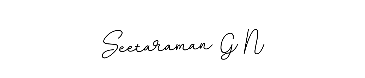 if you are searching for the best signature style for your name Seetaraman G N. so please give up your signature search. here we have designed multiple signature styles  using BallpointsItalic-DORy9. Seetaraman G N signature style 11 images and pictures png