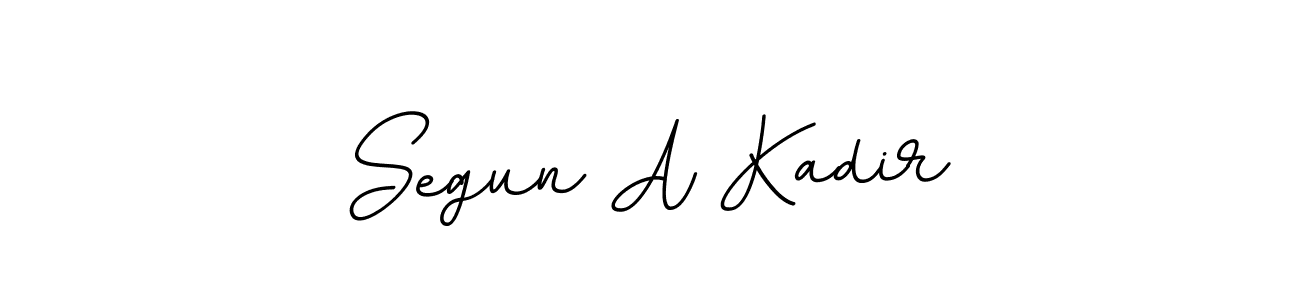 Similarly BallpointsItalic-DORy9 is the best handwritten signature design. Signature creator online .You can use it as an online autograph creator for name Segun A Kadir. Segun A Kadir signature style 11 images and pictures png