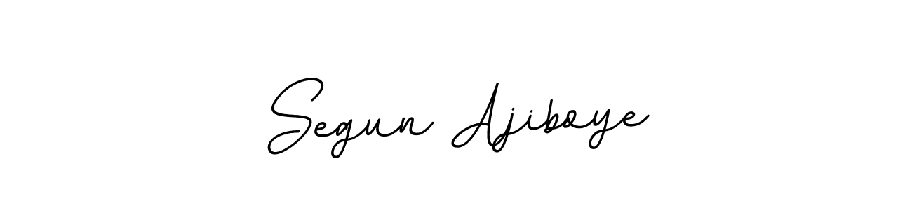 Make a beautiful signature design for name Segun Ajiboye. With this signature (BallpointsItalic-DORy9) style, you can create a handwritten signature for free. Segun Ajiboye signature style 11 images and pictures png