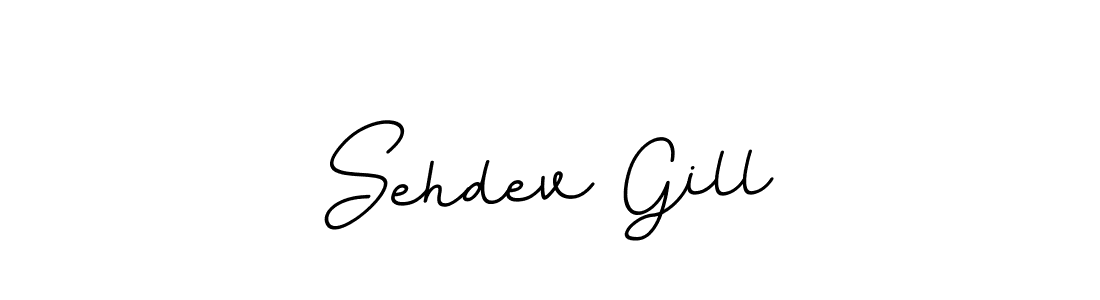 Use a signature maker to create a handwritten signature online. With this signature software, you can design (BallpointsItalic-DORy9) your own signature for name Sehdev Gill. Sehdev Gill signature style 11 images and pictures png