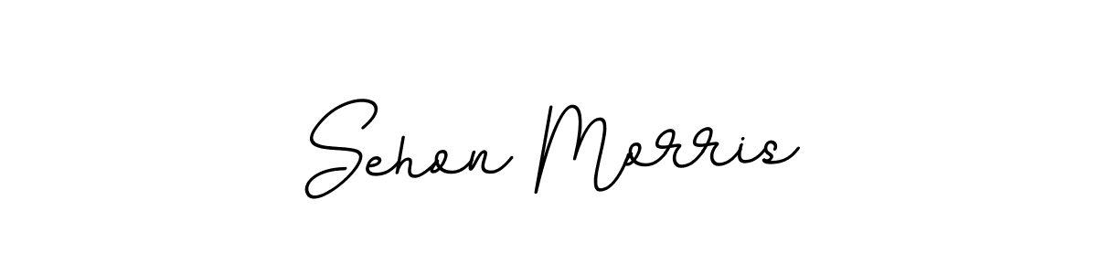 The best way (BallpointsItalic-DORy9) to make a short signature is to pick only two or three words in your name. The name Sehon Morris include a total of six letters. For converting this name. Sehon Morris signature style 11 images and pictures png