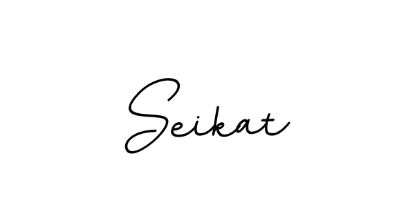 Design your own signature with our free online signature maker. With this signature software, you can create a handwritten (BallpointsItalic-DORy9) signature for name Seikat. Seikat signature style 11 images and pictures png