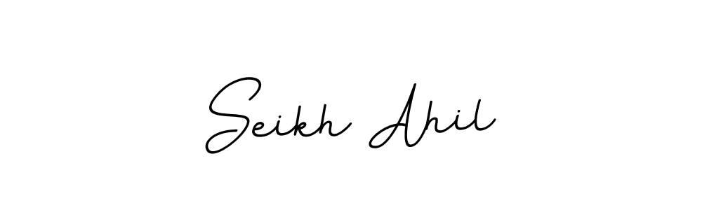 Seikh Ahil stylish signature style. Best Handwritten Sign (BallpointsItalic-DORy9) for my name. Handwritten Signature Collection Ideas for my name Seikh Ahil. Seikh Ahil signature style 11 images and pictures png
