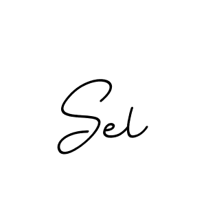 You should practise on your own different ways (BallpointsItalic-DORy9) to write your name (Sel) in signature. don't let someone else do it for you. Sel signature style 11 images and pictures png