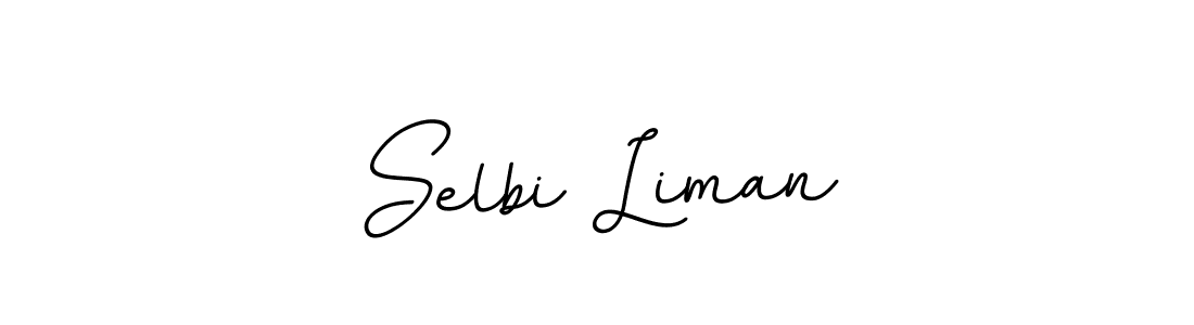 Make a beautiful signature design for name Selbi Liman. With this signature (BallpointsItalic-DORy9) style, you can create a handwritten signature for free. Selbi Liman signature style 11 images and pictures png