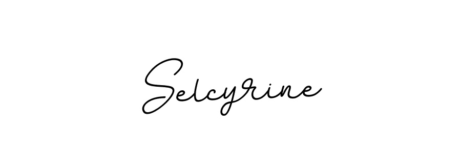 Selcyrine stylish signature style. Best Handwritten Sign (BallpointsItalic-DORy9) for my name. Handwritten Signature Collection Ideas for my name Selcyrine. Selcyrine signature style 11 images and pictures png