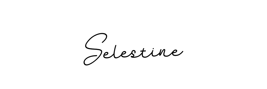 Use a signature maker to create a handwritten signature online. With this signature software, you can design (BallpointsItalic-DORy9) your own signature for name Selestine. Selestine signature style 11 images and pictures png