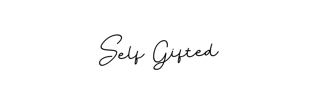 Make a beautiful signature design for name Self Gifted. With this signature (BallpointsItalic-DORy9) style, you can create a handwritten signature for free. Self Gifted signature style 11 images and pictures png