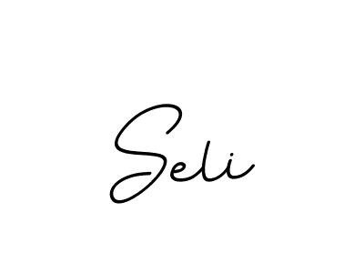 How to make Seli name signature. Use BallpointsItalic-DORy9 style for creating short signs online. This is the latest handwritten sign. Seli signature style 11 images and pictures png