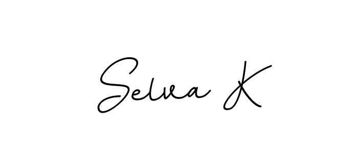 Make a beautiful signature design for name Selva K. With this signature (BallpointsItalic-DORy9) style, you can create a handwritten signature for free. Selva K signature style 11 images and pictures png