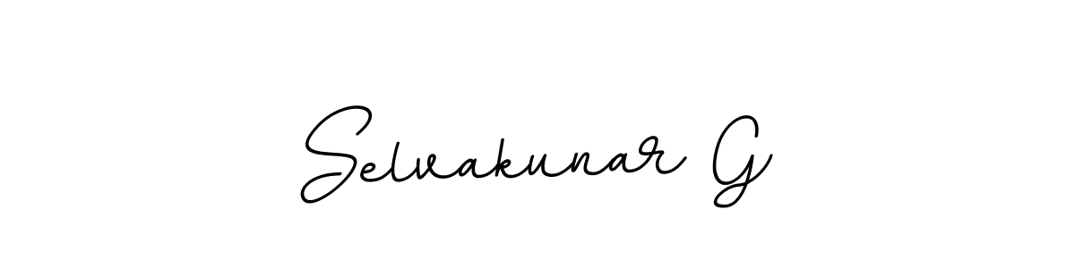 Design your own signature with our free online signature maker. With this signature software, you can create a handwritten (BallpointsItalic-DORy9) signature for name Selvakunar G. Selvakunar G signature style 11 images and pictures png