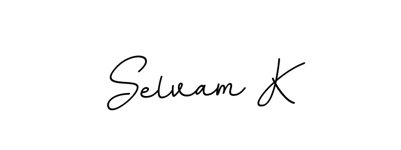 This is the best signature style for the Selvam K name. Also you like these signature font (BallpointsItalic-DORy9). Mix name signature. Selvam K signature style 11 images and pictures png