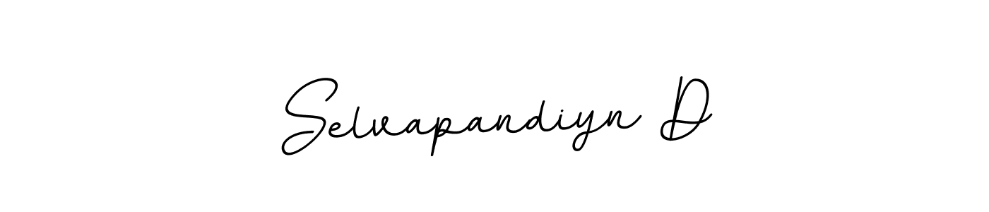 The best way (BallpointsItalic-DORy9) to make a short signature is to pick only two or three words in your name. The name Selvapandiyn D include a total of six letters. For converting this name. Selvapandiyn D signature style 11 images and pictures png