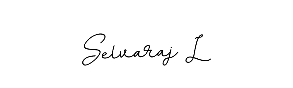 Make a beautiful signature design for name Selvaraj L. With this signature (BallpointsItalic-DORy9) style, you can create a handwritten signature for free. Selvaraj L signature style 11 images and pictures png