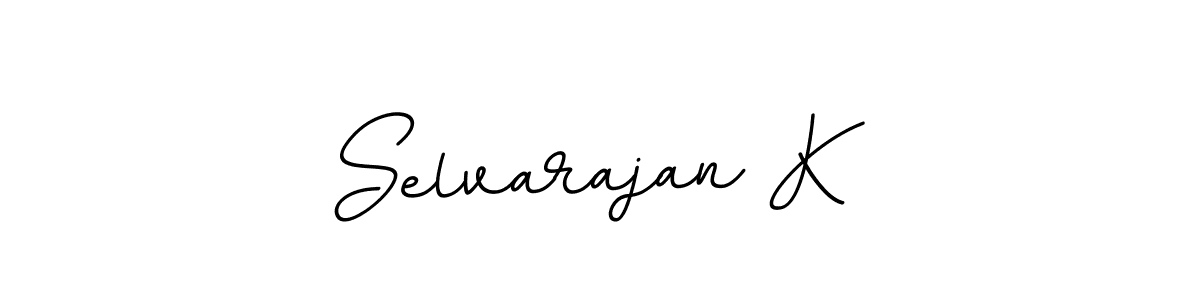 Create a beautiful signature design for name Selvarajan K. With this signature (BallpointsItalic-DORy9) fonts, you can make a handwritten signature for free. Selvarajan K signature style 11 images and pictures png
