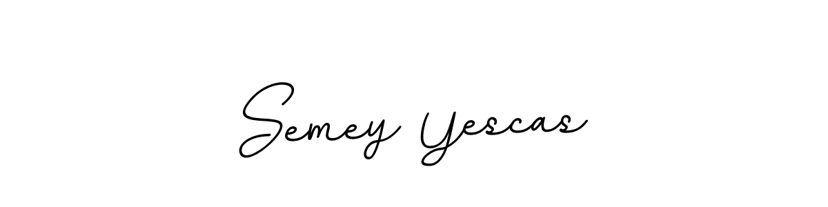 You should practise on your own different ways (BallpointsItalic-DORy9) to write your name (Semey Yescas) in signature. don't let someone else do it for you. Semey Yescas signature style 11 images and pictures png