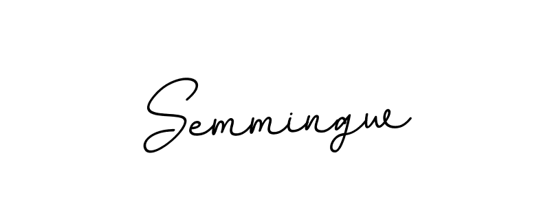 if you are searching for the best signature style for your name Semmingw. so please give up your signature search. here we have designed multiple signature styles  using BallpointsItalic-DORy9. Semmingw signature style 11 images and pictures png