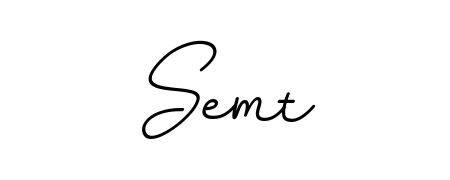 Designed for modern professionals: Semt name signature crafted with BallpointsItalic-DORy9 script. Ready for digital PDF workflows. Semt signature style 11 images and pictures png