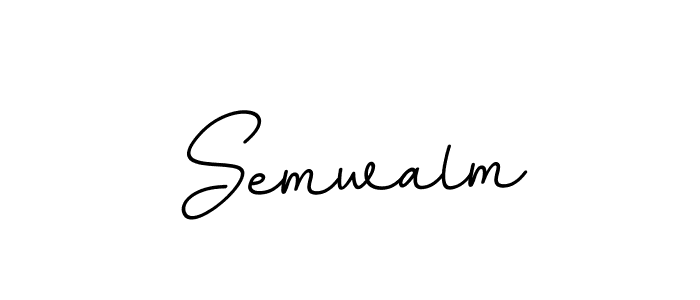 Make a beautiful signature design for name Semwalm. With this signature (BallpointsItalic-DORy9) style, you can create a handwritten signature for free. Semwalm signature style 11 images and pictures png