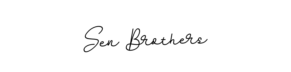 Similarly BallpointsItalic-DORy9 is the best handwritten signature design. Signature creator online .You can use it as an online autograph creator for name Sen Brothers. Sen Brothers signature style 11 images and pictures png