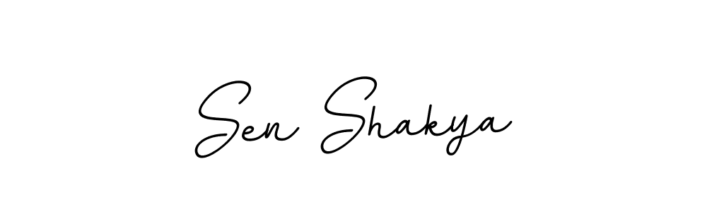 Create a beautiful signature design for name Sen Shakya. With this signature (BallpointsItalic-DORy9) fonts, you can make a handwritten signature for free. Sen Shakya signature style 11 images and pictures png