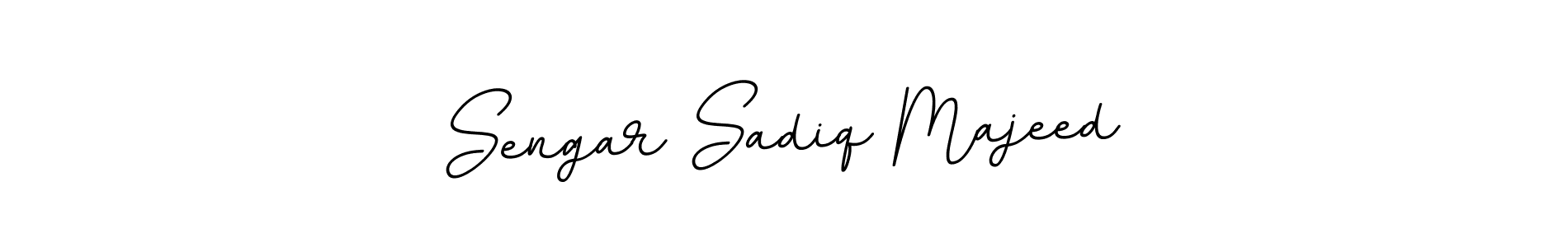 Design your own signature with our free online signature maker. With this signature software, you can create a handwritten (BallpointsItalic-DORy9) signature for name Sengar Sadiq Majeed. Sengar Sadiq Majeed signature style 11 images and pictures png