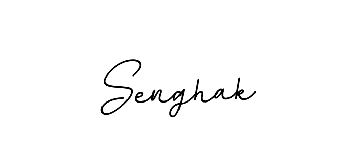 How to make Senghak name signature. Use BallpointsItalic-DORy9 style for creating short signs online. This is the latest handwritten sign. Senghak signature style 11 images and pictures png