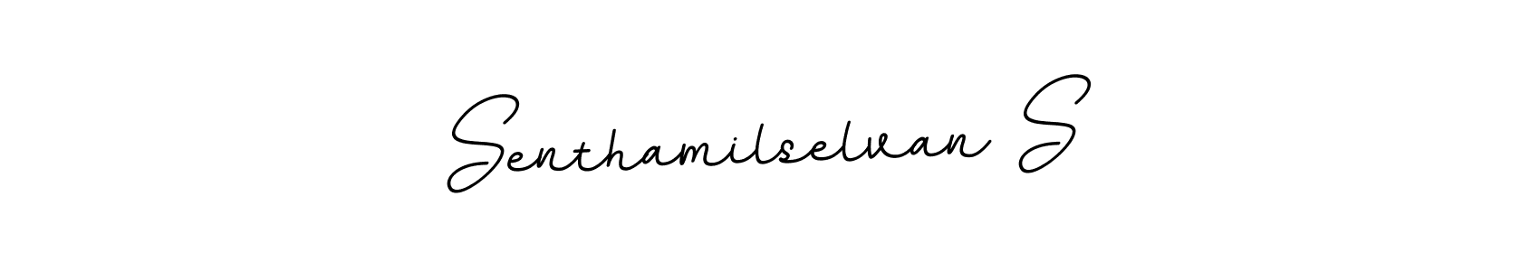 Use a signature maker to create a handwritten signature online. With this signature software, you can design (BallpointsItalic-DORy9) your own signature for name Senthamilselvan S. Senthamilselvan S signature style 11 images and pictures png