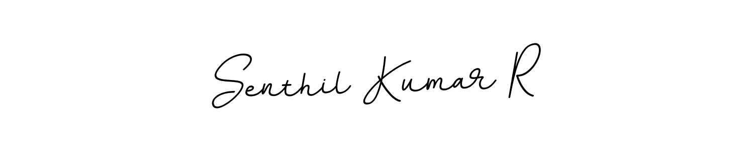 Design your own signature with our free online signature maker. With this signature software, you can create a handwritten (BallpointsItalic-DORy9) signature for name Senthil Kumar R. Senthil Kumar R signature style 11 images and pictures png