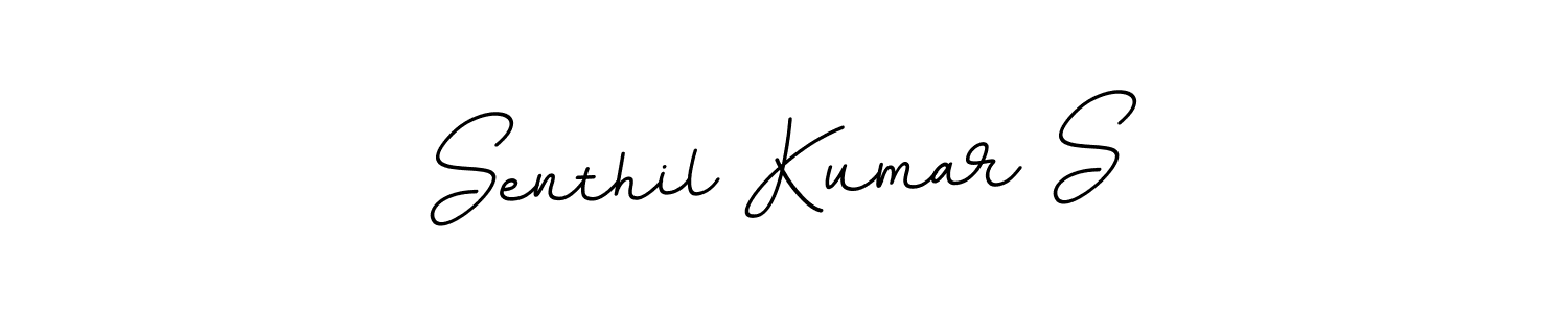 How to make Senthil Kumar S name signature. Use BallpointsItalic-DORy9 style for creating short signs online. This is the latest handwritten sign. Senthil Kumar S signature style 11 images and pictures png