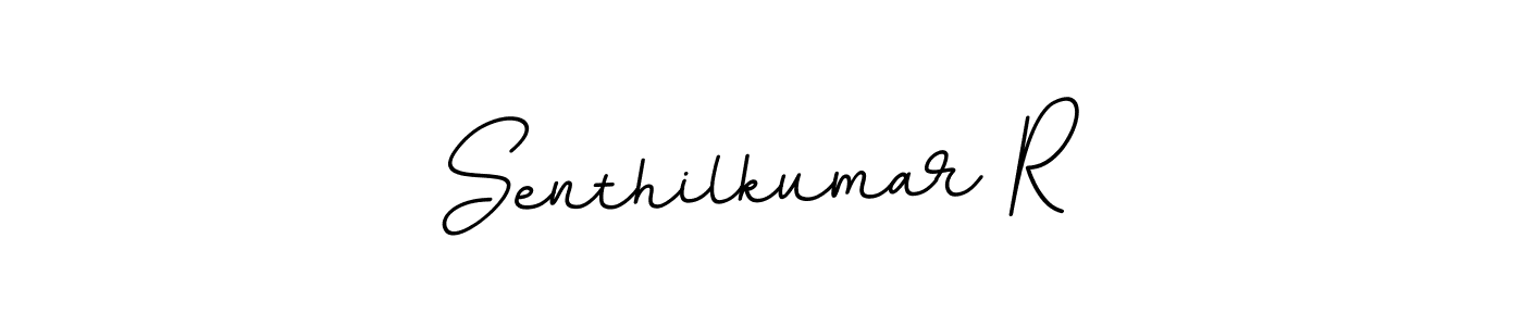How to make Senthilkumar R name signature. Use BallpointsItalic-DORy9 style for creating short signs online. This is the latest handwritten sign. Senthilkumar R signature style 11 images and pictures png
