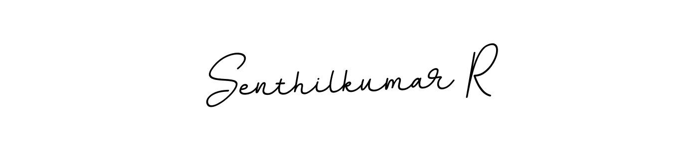 How to make Senthilkumar R name signature. Use BallpointsItalic-DORy9 style for creating short signs online. This is the latest handwritten sign. Senthilkumar R signature style 11 images and pictures png