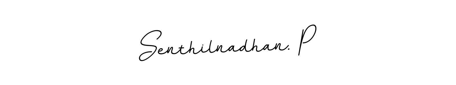 Make a beautiful signature design for name Senthilnadhan. P. With this signature (BallpointsItalic-DORy9) style, you can create a handwritten signature for free. Senthilnadhan. P signature style 11 images and pictures png