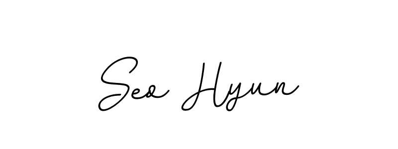 How to make Seo Hyun name signature. Use BallpointsItalic-DORy9 style for creating short signs online. This is the latest handwritten sign. Seo Hyun signature style 11 images and pictures png