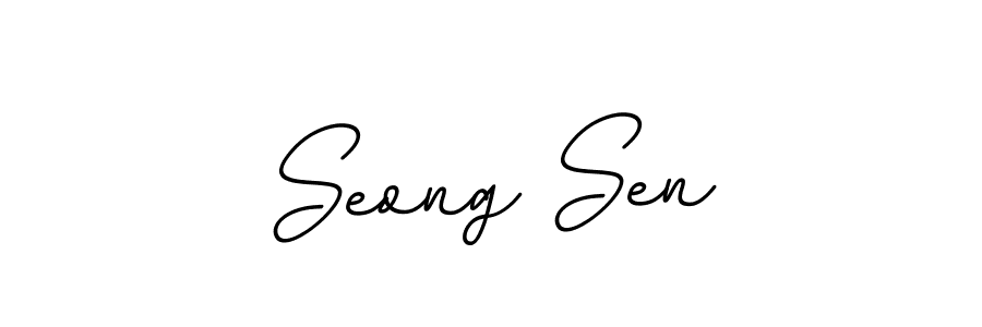 The best way (BallpointsItalic-DORy9) to make a short signature is to pick only two or three words in your name. The name Seong Sen include a total of six letters. For converting this name. Seong Sen signature style 11 images and pictures png