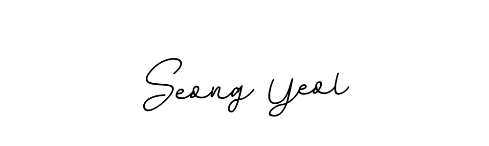 Use a signature maker to create a handwritten signature online. With this signature software, you can design (BallpointsItalic-DORy9) your own signature for name Seong Yeol. Seong Yeol signature style 11 images and pictures png