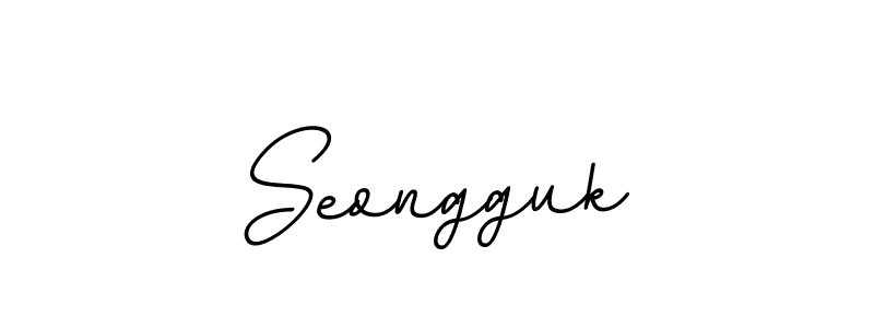 Create a beautiful signature design for name Seongguk. With this signature (BallpointsItalic-DORy9) fonts, you can make a handwritten signature for free. Seongguk signature style 11 images and pictures png