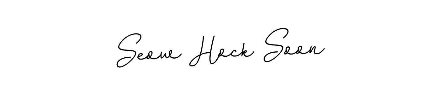 You should practise on your own different ways (BallpointsItalic-DORy9) to write your name (Seow Hock Soon) in signature. don't let someone else do it for you. Seow Hock Soon signature style 11 images and pictures png